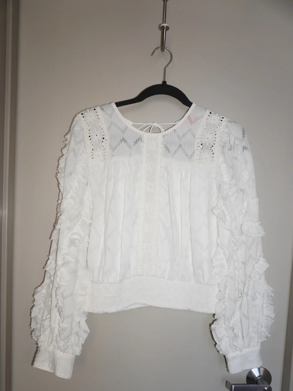 Anthropologie Not So Serious Donna Lace Boho Blouse